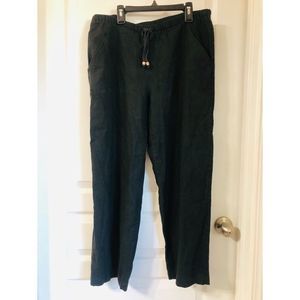 ALFRED DUNNER PETITE LINEN BLEND PANTS SZ 10P